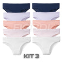 Kit Calcinhas Confort™ - Algodão Premium [COMPRE 5 & LEVE 10]