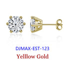 Premium 0.5-2ct Moissanite Diamond Stud Earrings for Women Orginal 925 Sterling Silver Screw Back Women Moissanite Earring 2025