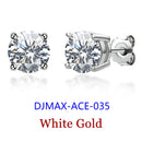 Premium 0.5-2ct Moissanite Diamond Stud Earrings for Women Orginal 925 Sterling Silver Screw Back Women Moissanite Earring 2025